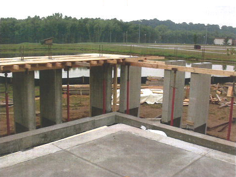 Column construction almost done