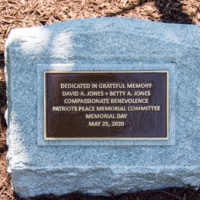 David and Betty Jones Memorial Tree Dedication on May 31, 2021